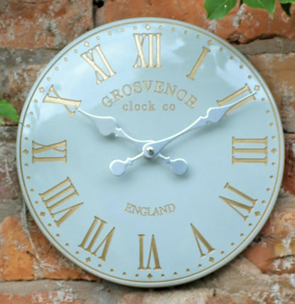 Outdoor Indoor Garden Wall Clock Station Hand Painted Church Clock Home Decor