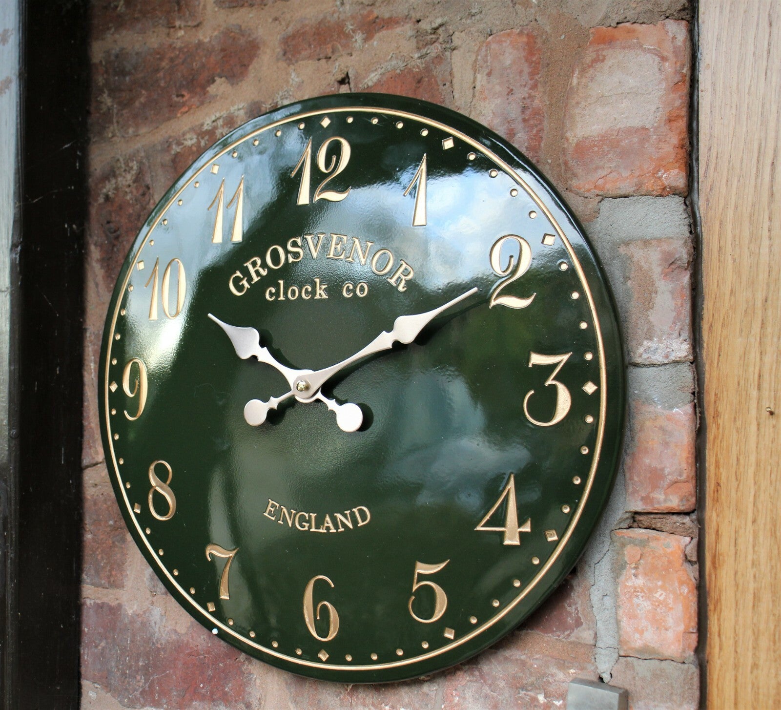 Outdoor Indoor Garden Wall Clock Station Hand Painted Church Clock Home Decor