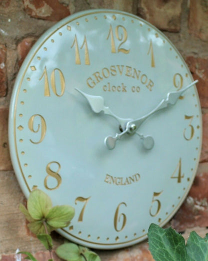 Outdoor Indoor Garden Wall Clock Station Hand Painted Church Clock Home Decor