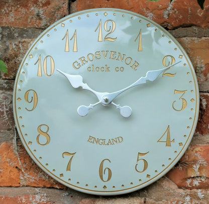 Outdoor Indoor Garden Wall Clock Station Hand Painted Church Clock Home Decor