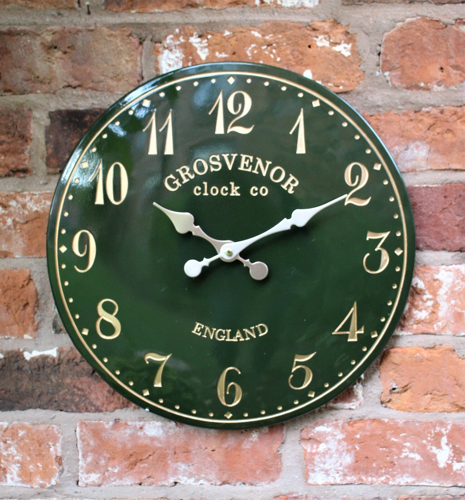 Outdoor Indoor Garden Wall Clock Station Hand Painted Church Clock Home Decor