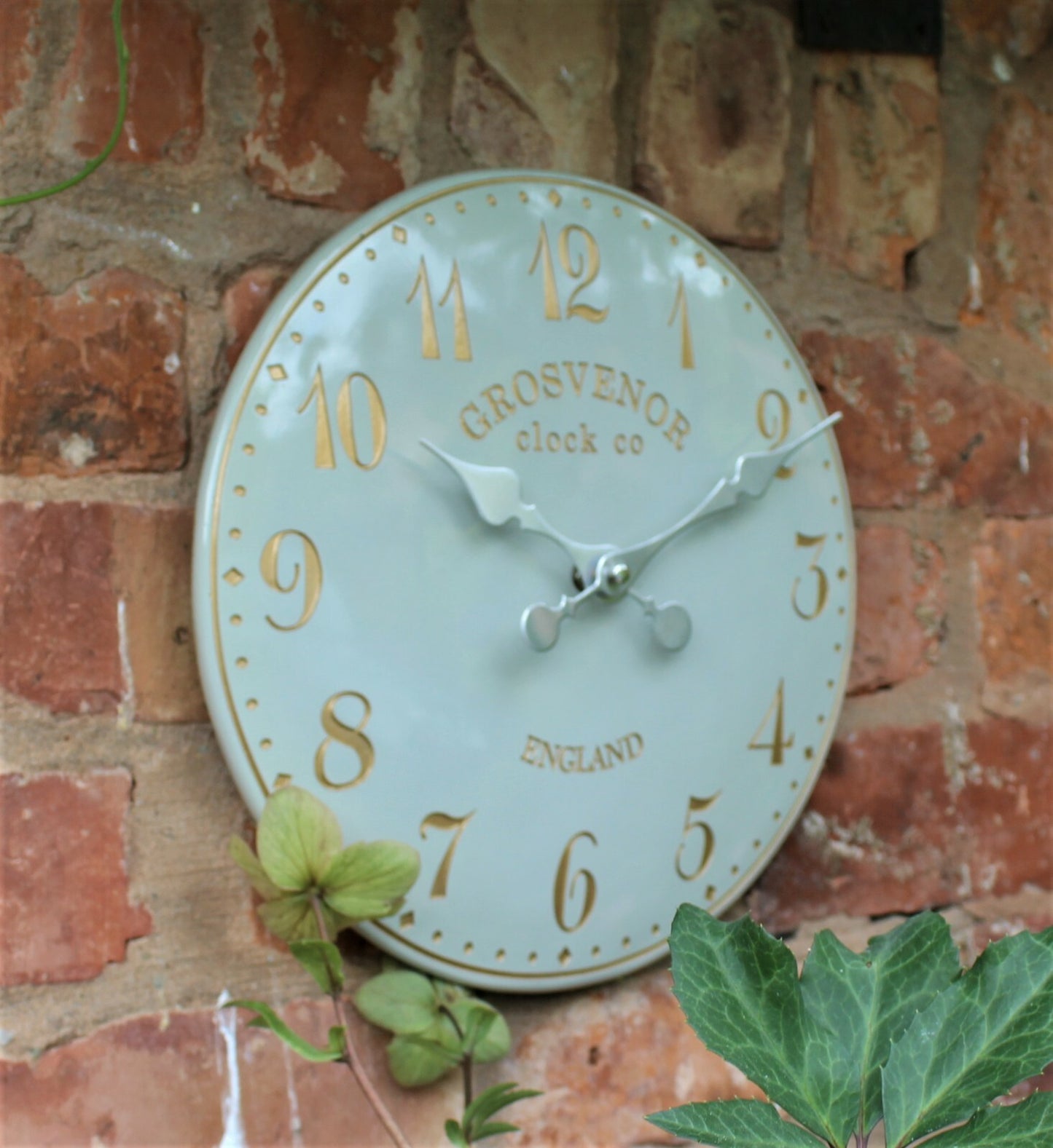 Outdoor Indoor Garden Wall Clock Station Hand Painted Church Clock Home Decor